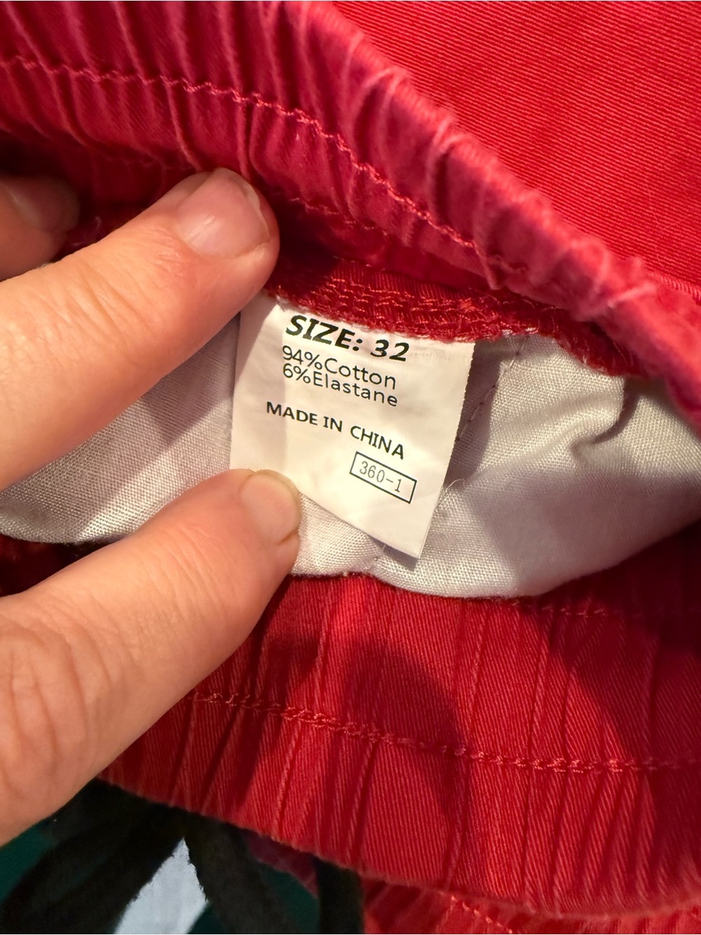 Red Drawstring Shorts - Picture 3 of 3